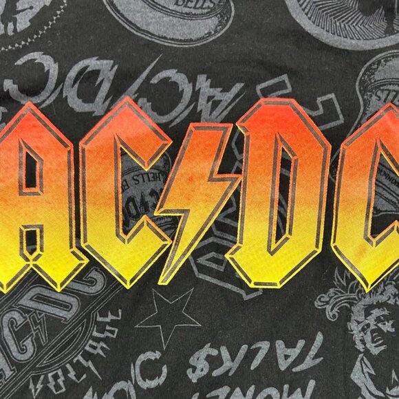 AC/DC All Over Print AOP T Shirt Sz L - Picture 2 of 7